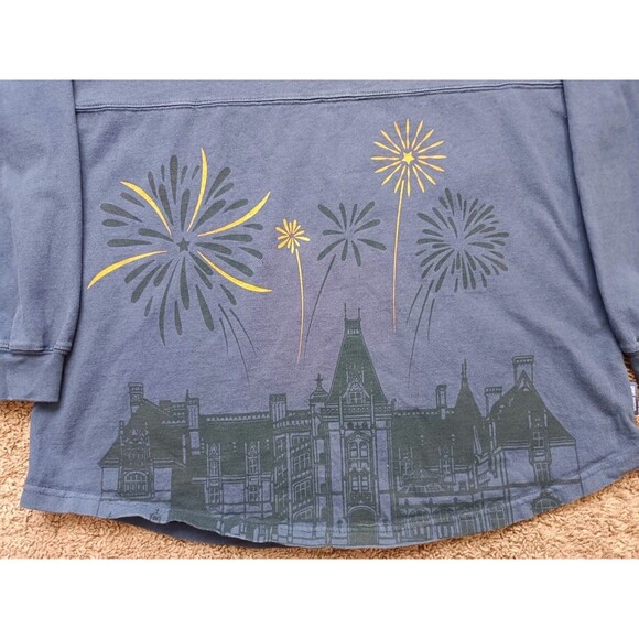 Biltmore Sweatshirt Men's Medium Navy Blue Long Sleeve - Picture 2 of 8